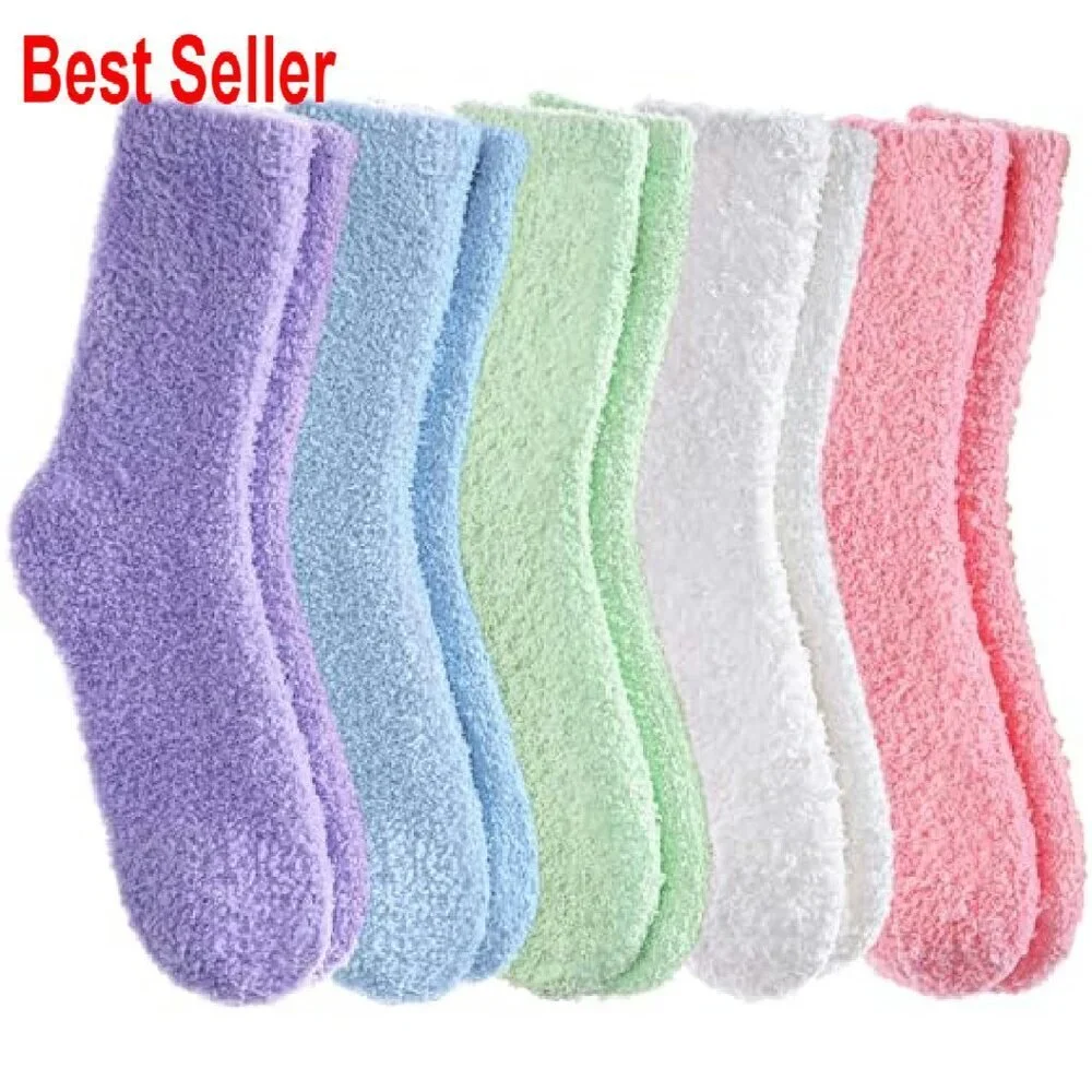 Cozy Fluffy Slipper Socks Soft Warm Winter Fleece Plush Sleeping Gift